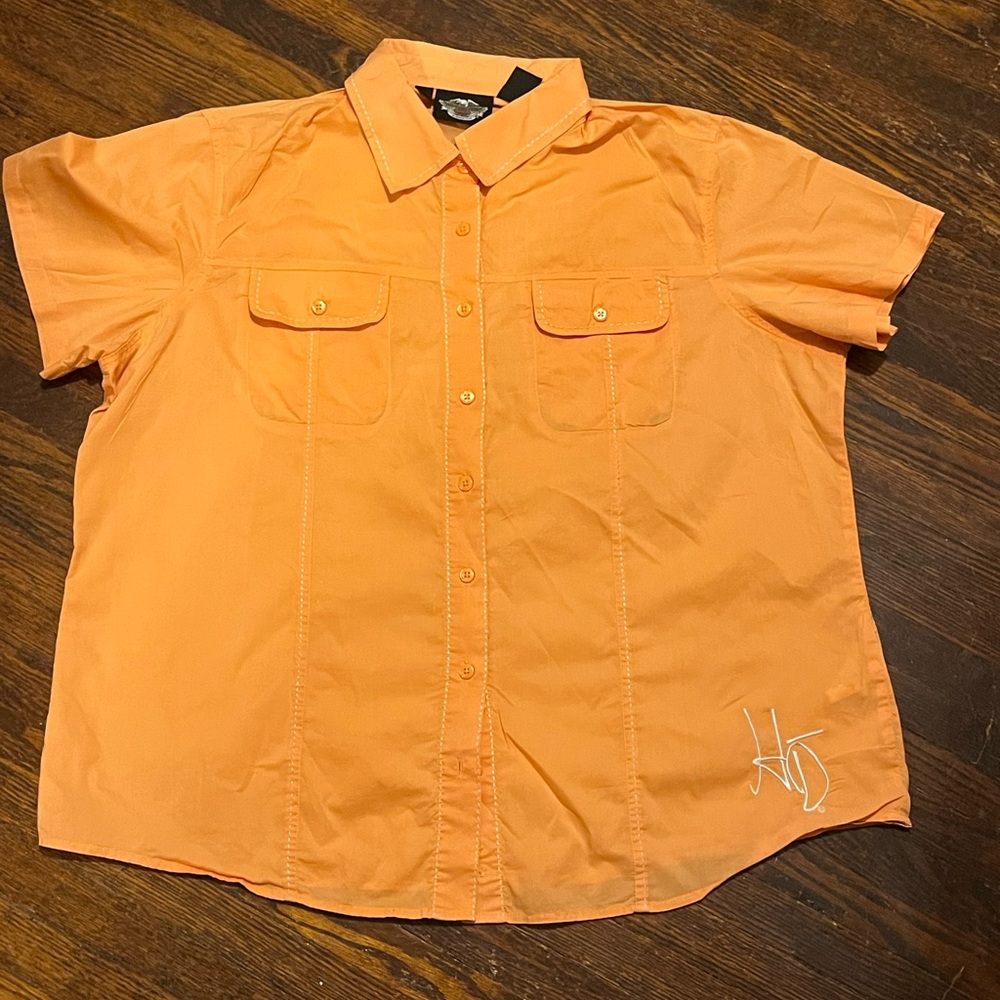 100% Authentic Harley- Davidson Button Down Shirt